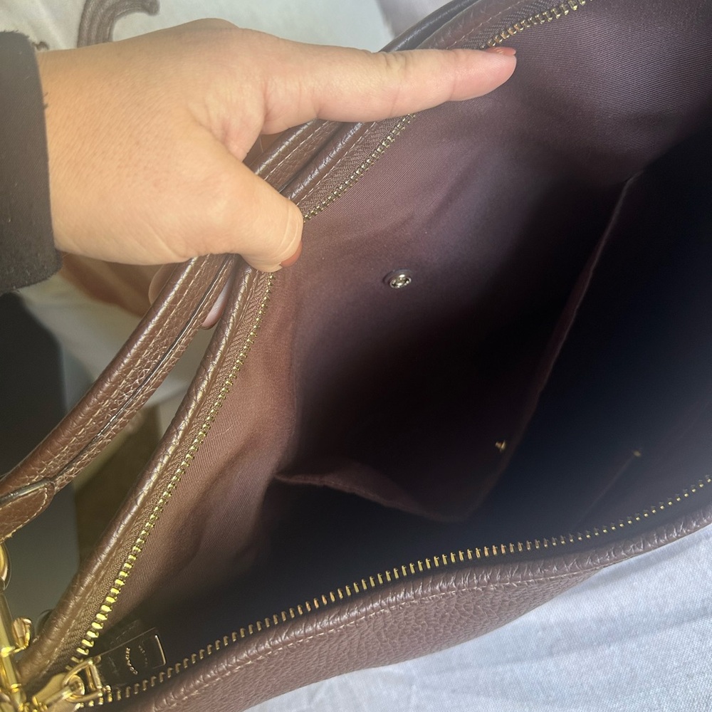 Coach Large Laurel Shoulder Bag in Maple - Picture 8 of 9